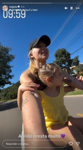 Virginia e Maria Flor • Reprodução/Instagram/Virginia