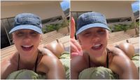 Virginia dá close no sol enquanto curte pagode após término