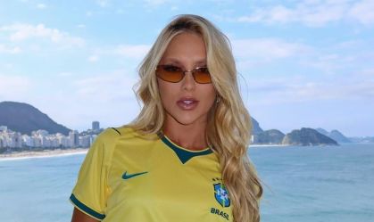 Influenciadora vai assistir jogo do time em que seu ex-namorado foi escalado