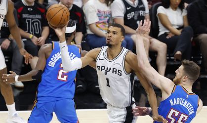Victor Wembanyama voltou a dominar o Thunder em vitória dos Spurs