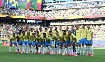 Seleção Brasileira na estreia contra o Marrocos