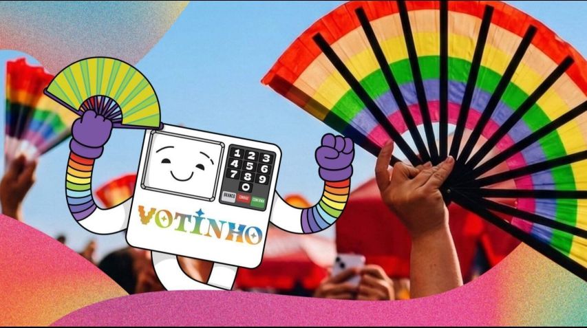 Votinho, mascote da Parada do Orgulho LGBT+ de SP de 2026 • Divulgação