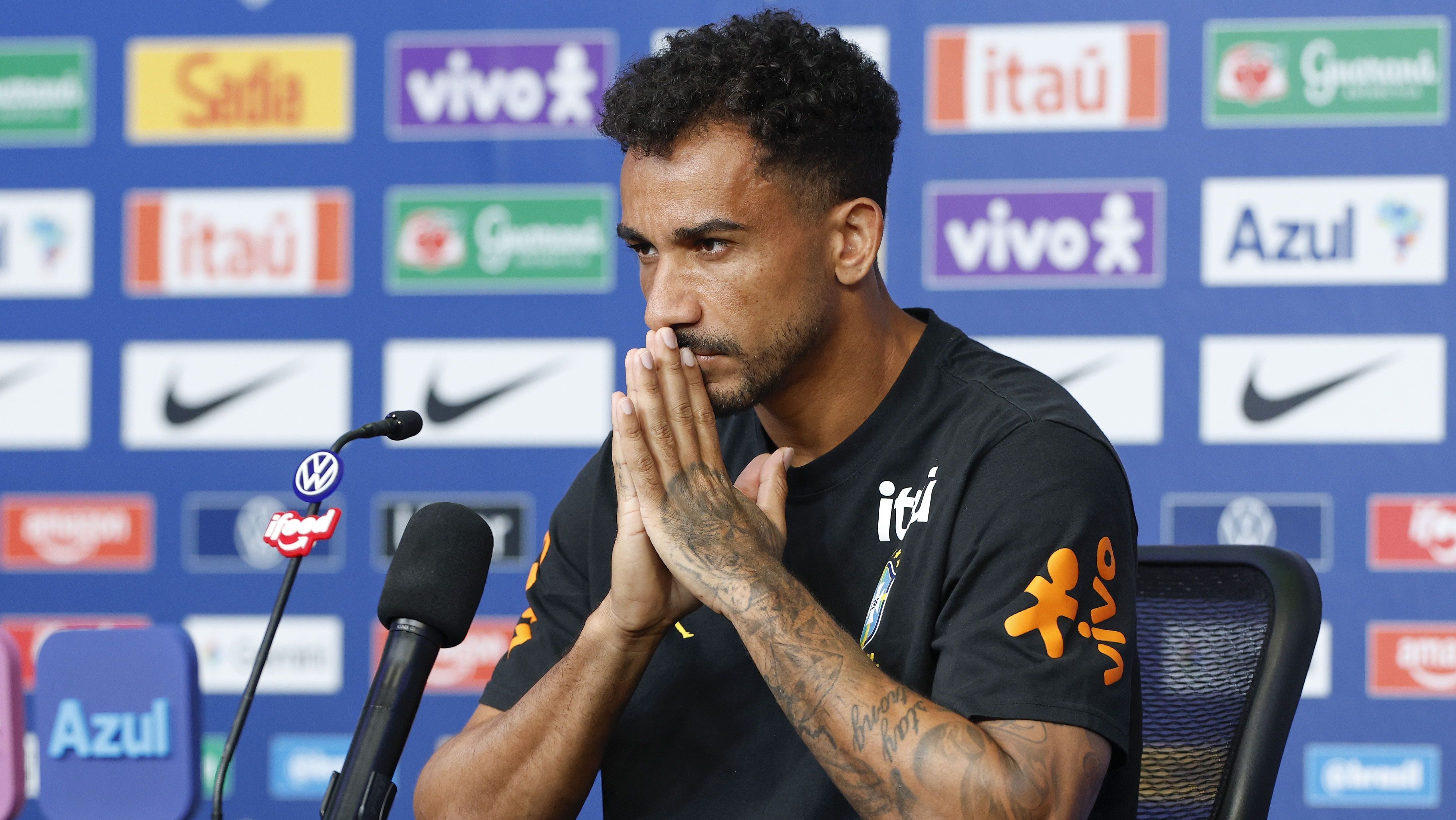 Danilo, lateral da Seleção Brasileira, em entrevista coletiva antes do jogo contra ao Haiti, válido pela segunda rodada da Copa do Mundo