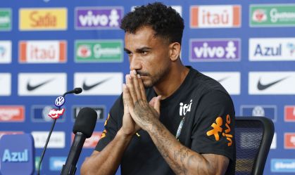 Danilo, lateral da Seleção Brasileira, em entrevista coletiva antes do jogo contra ao Haiti, válido pela segunda rodada da Copa do Mundo