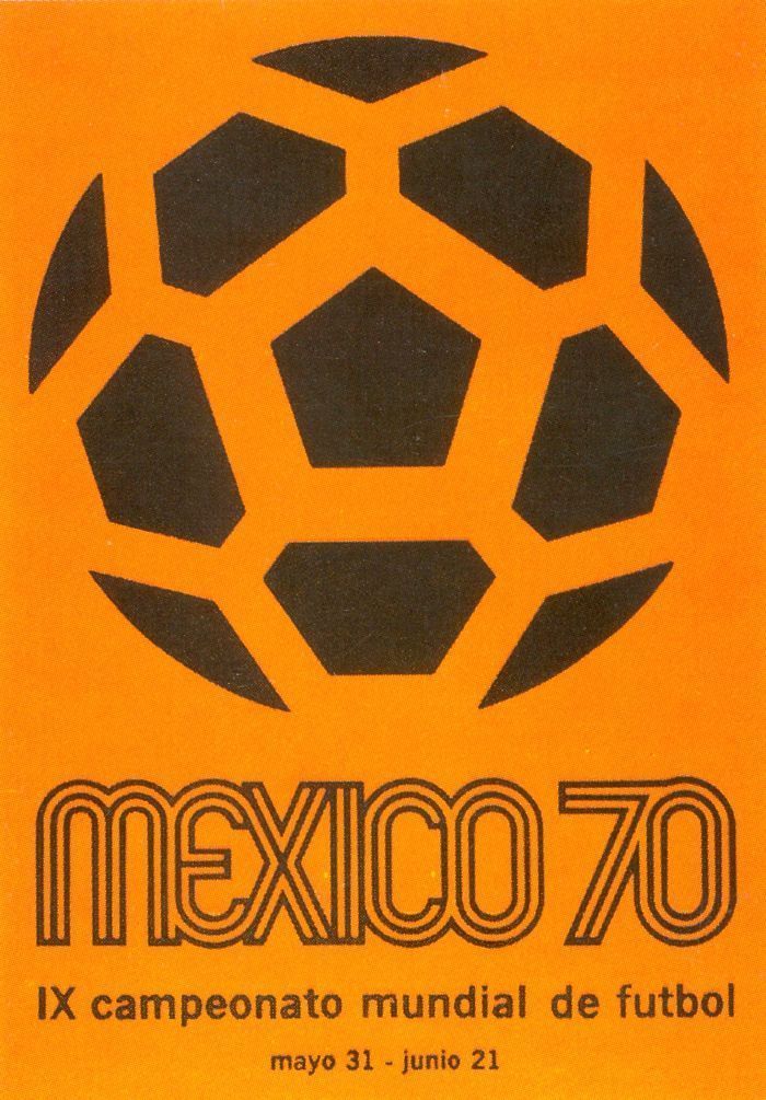 Cartaz da Copa do Mundo no México, em 1970 • Reprodução