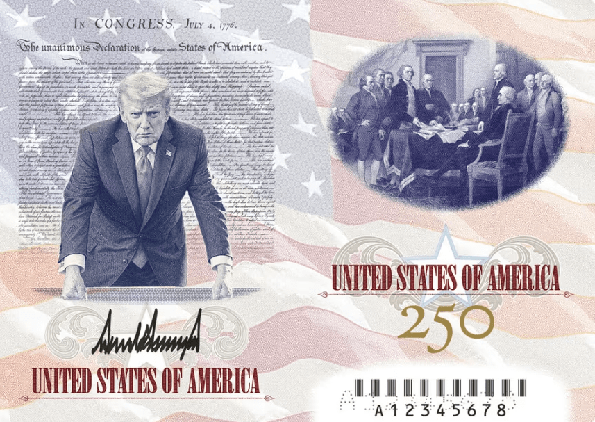 Trump faz nova publicação com imagem de si mesmo no passaporte dos EUA