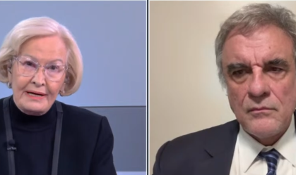 Ana Amélia Lemos e José Eduardo Cardozo em O Grande Debate