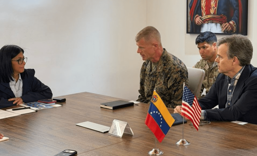 Delcy se reúne com autoridades dos EUA para coordenar ajuda na Venezuela