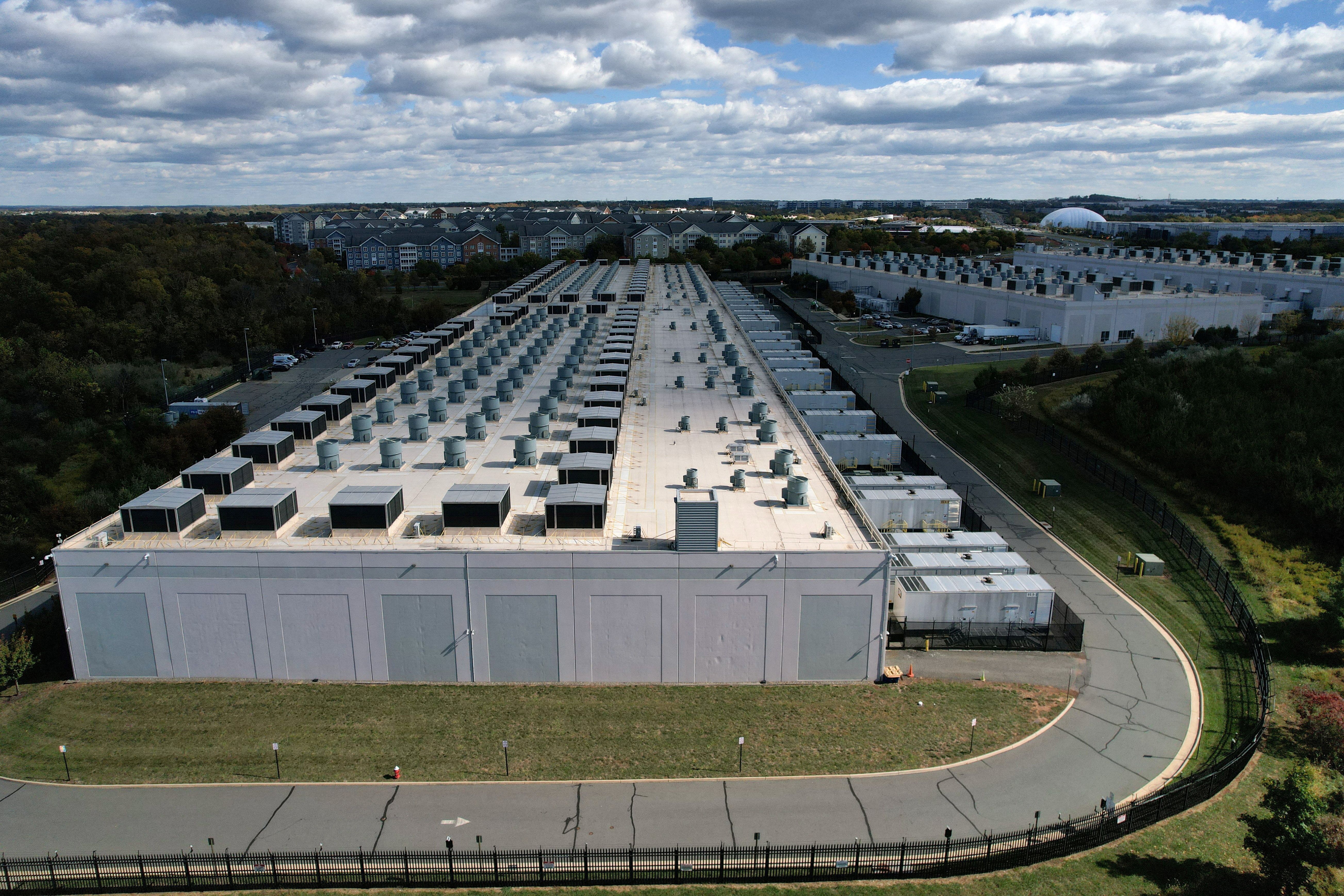Data center da Amazon Web Services na Virgínia, EUA