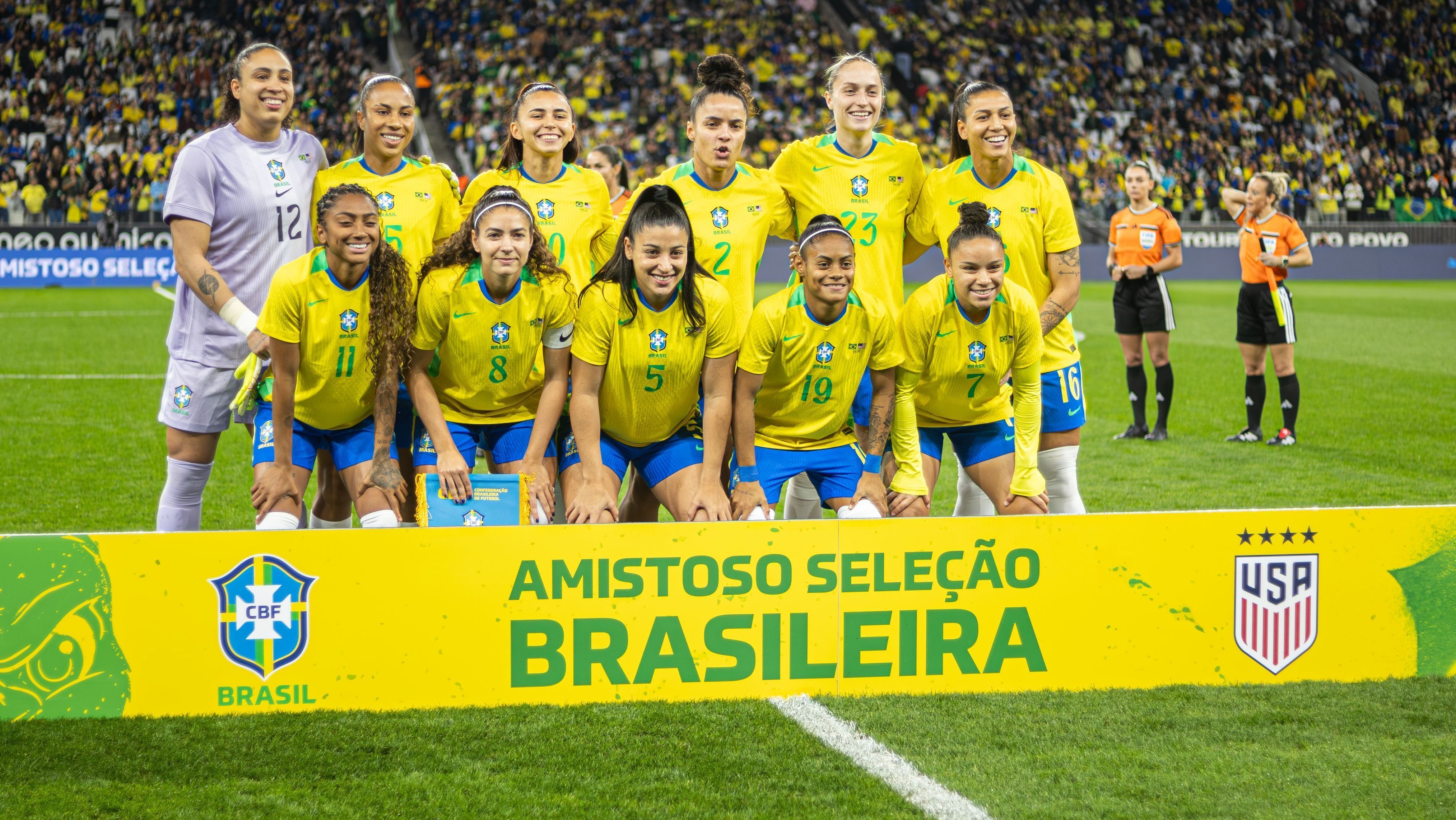 Equipe titular do Brasil para o amistoso contra os Estados Unidos