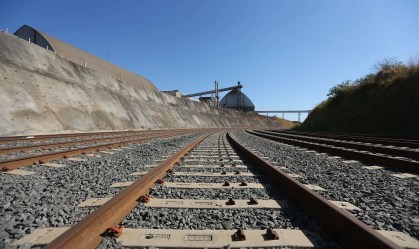 Trilho em ferrovia