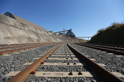 Trilho em ferrovia