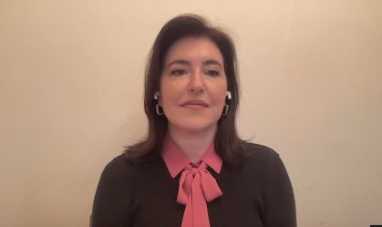 A ex-ministra Simone Tebet em entrevista à CNN