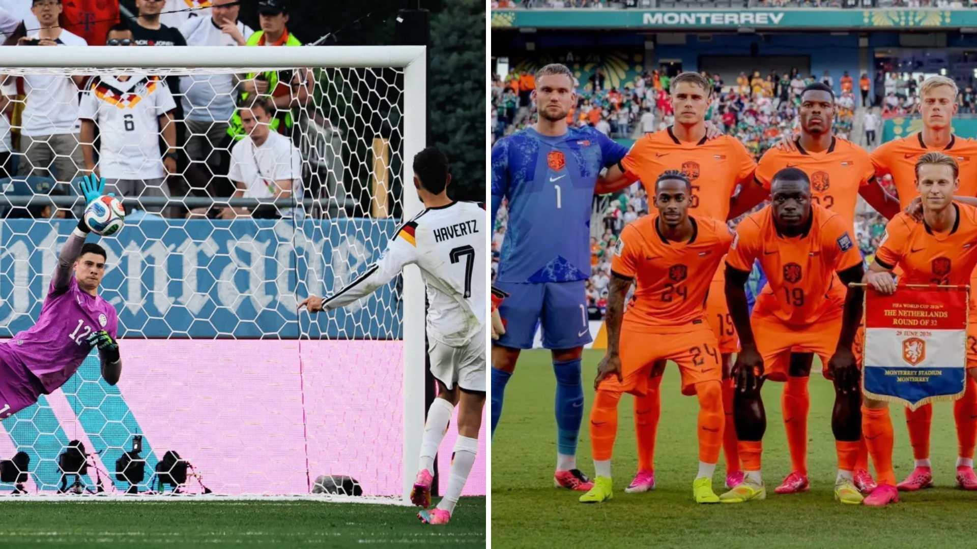Alemanha e Holanda foram eliminadas nesta segunda-feira (29) para Paraguai e Marrocos, respectivamente