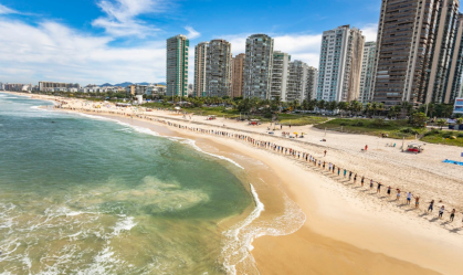 Praia de São Conrado, na zona Sul do Rio de Janeiro