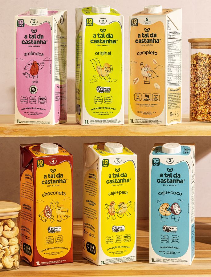 A Tal da castanha lidera mercado de bebidas vegetais no brasil