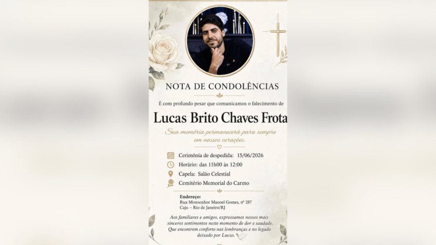 Velório ocorre na manhã desta segunda (15) na região central do Rio. • Reprodução/Redes Sociais