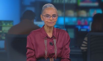 A deputada federal Marina Silva (Rede-SP) em entrevista à CNN Brasil