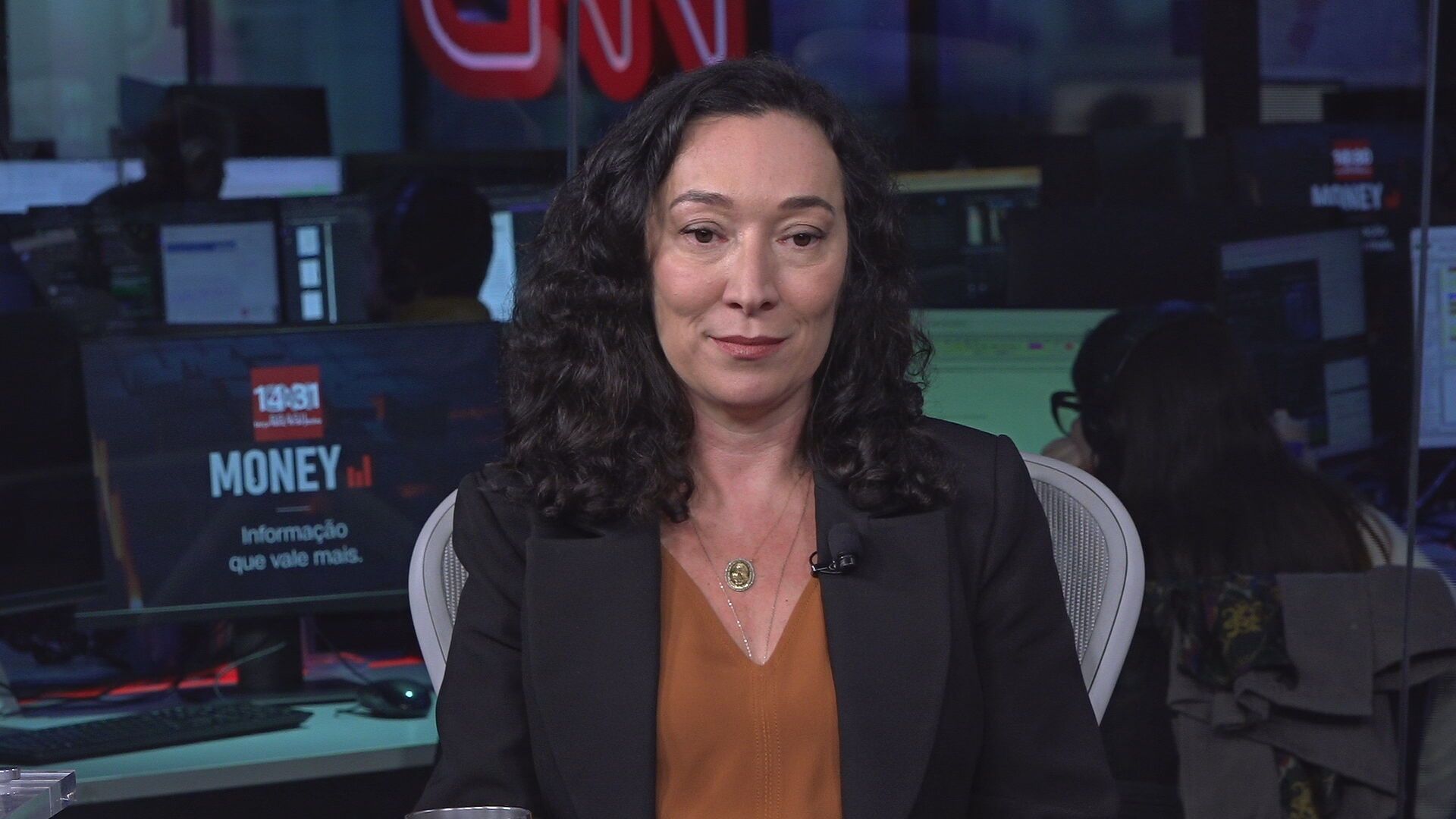 A presidente da Copasa, Marília Melo, em entrevista ao CNN Money