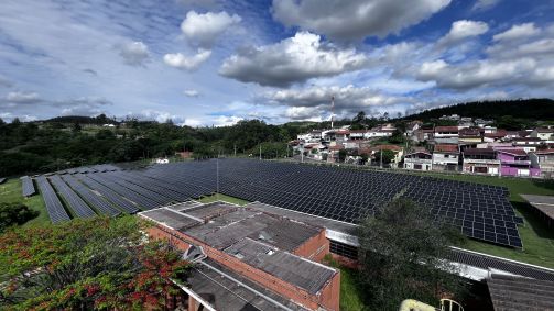 Parque Solar na fábrica da farmacêutica Organon, em Campinas (SP)