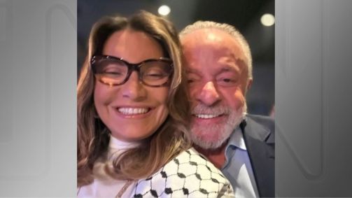A primeira-dama, Janja da Silva, e o presidente Luiz Inácio Lula da Silva (PT)