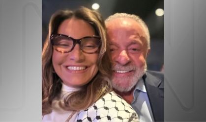 A primeira-dama, Janja da Silva, e o presidente Luiz Inácio Lula da Silva (PT)