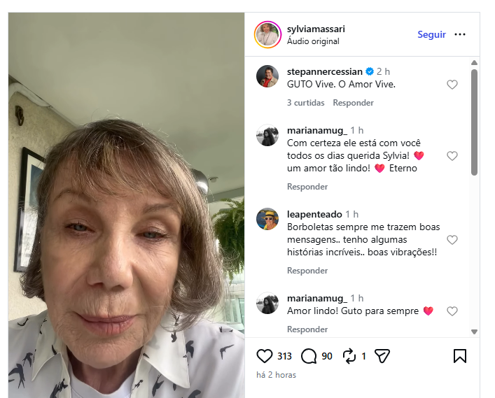 Sylvia Massari relata experiência em postagem nas redes sociais • Reprodução Instagram/Sylvia Massari