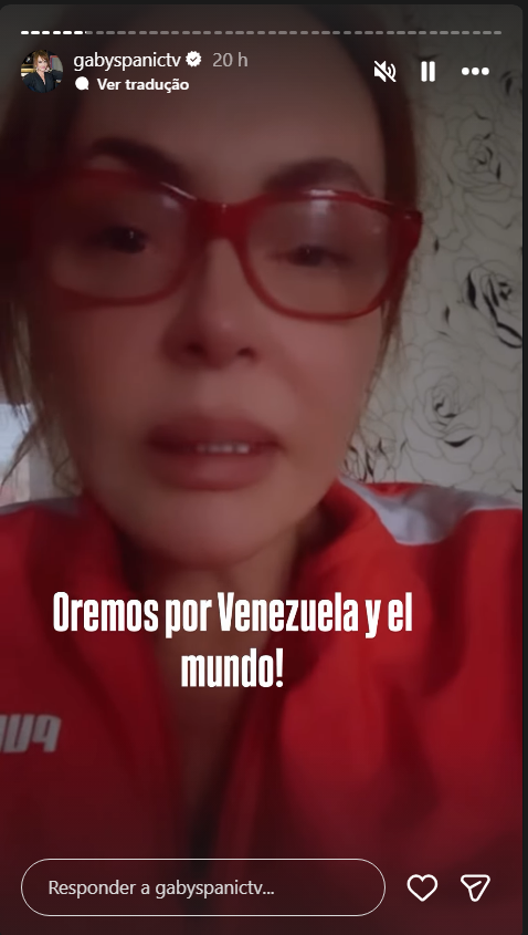 Gaby Spanic pede orações para vítimas de terremoto na Venezuela • Reprodução/Instagram