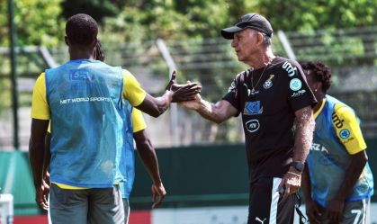Carlos Queiroz em treino da Seleção Ganesa