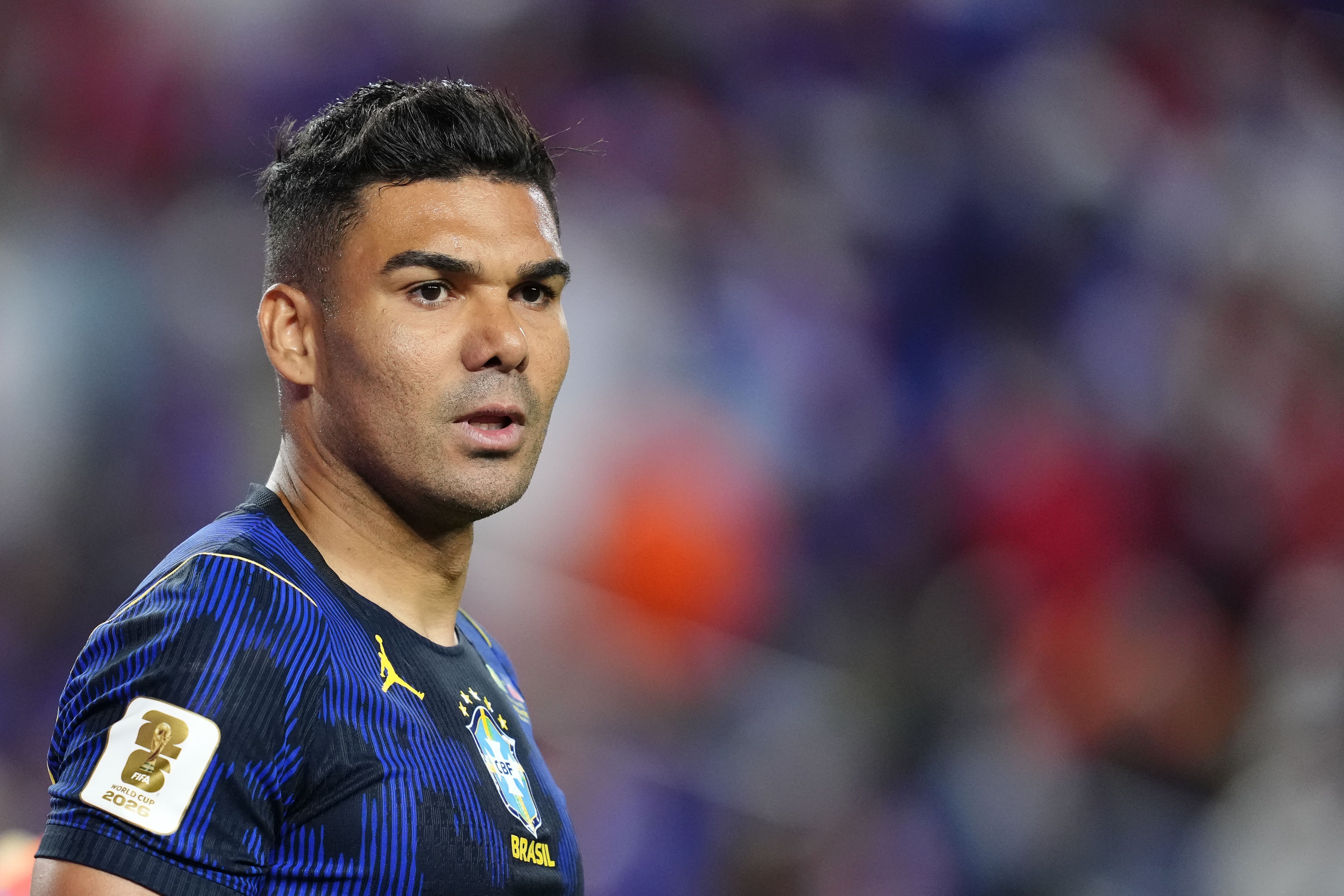 Casemiro durante Brasil x Haiti