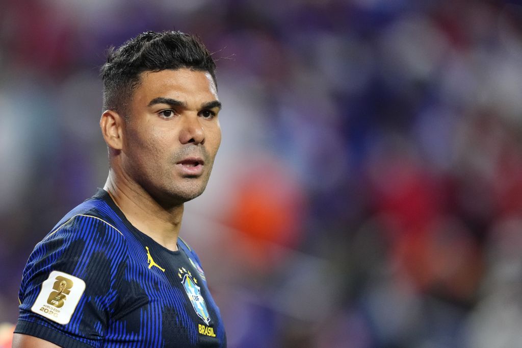Casemiro durante Brasil x Haiti