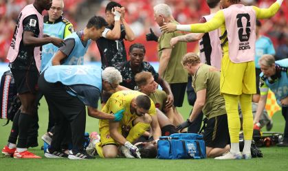 Imagem de destaque do post: Veja momento da lesão grave de Koné, do Canadá, contra o Catar