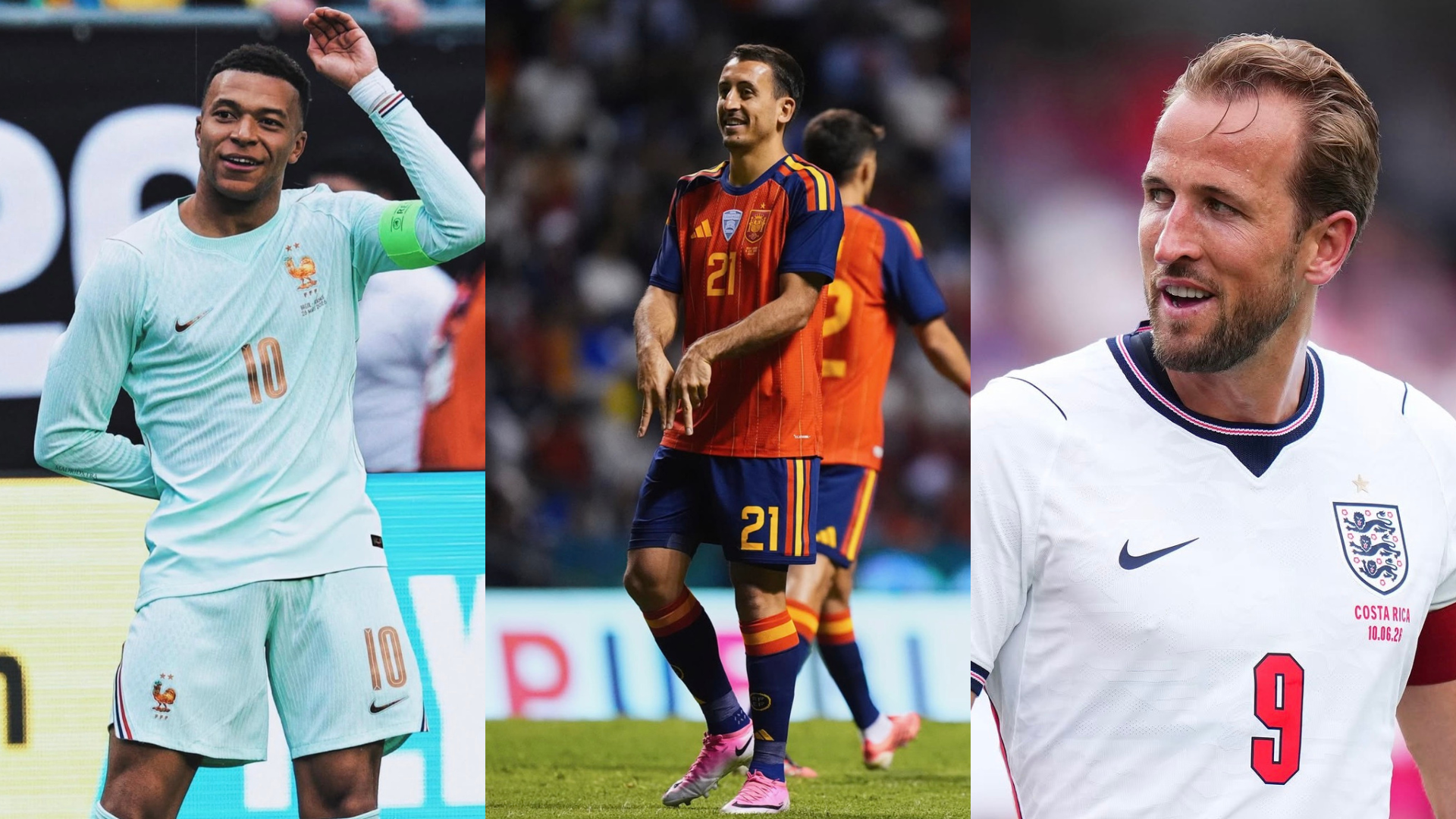 França, Espanha e Inglaterra