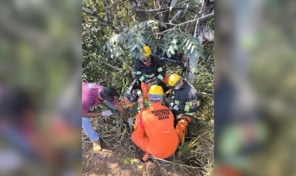 MOTORISTA CAI RIBANCEIRA SOBREVIVE