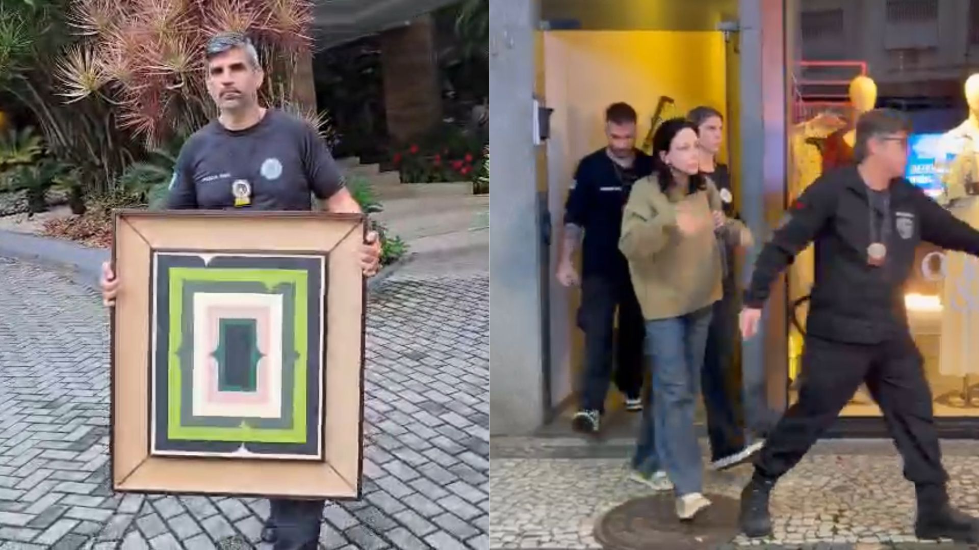 ADVOGADA PRESA OBRA DE ARTE