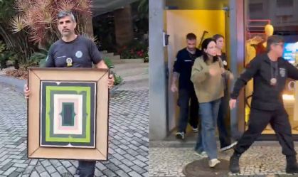 ADVOGADA PRESA OBRA DE ARTE