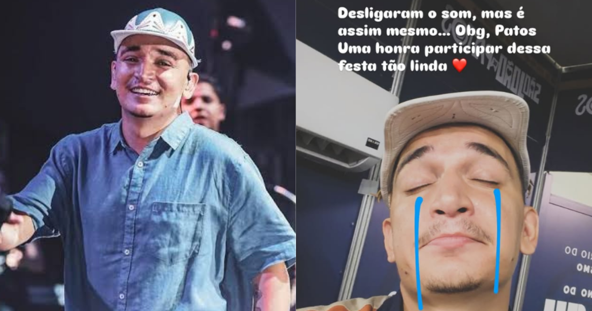 “Desligaram o som”: João Gomes desabafa após ter áudio de show cortado