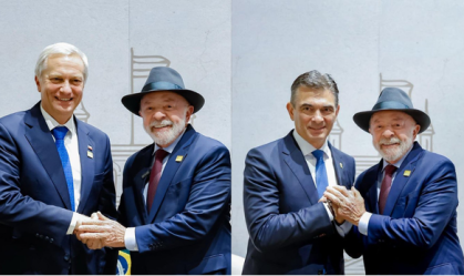 Lula com José Kast e Rodrigo Paz