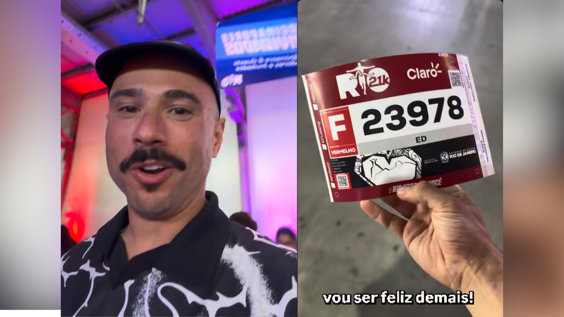 Humorista postou nas redes sociais momento antes e depois do assalto. • Reprodução/Redes Sociais