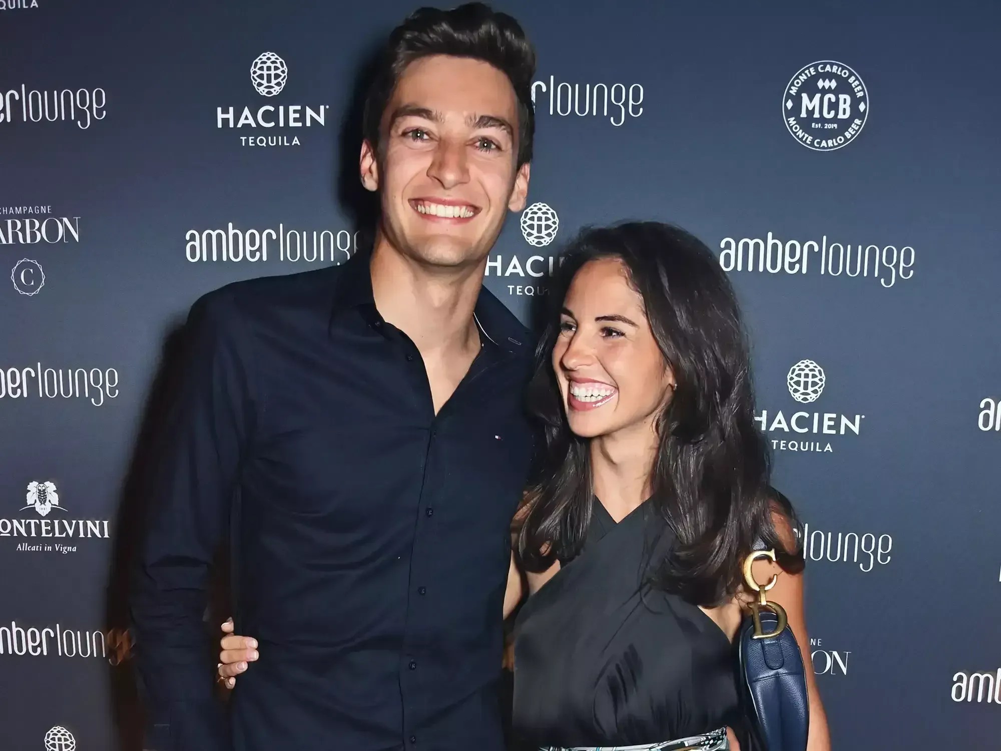 George Russell e Carmen Montero Mundt Dave Benett/Getty • Getty Images/Dave Benett