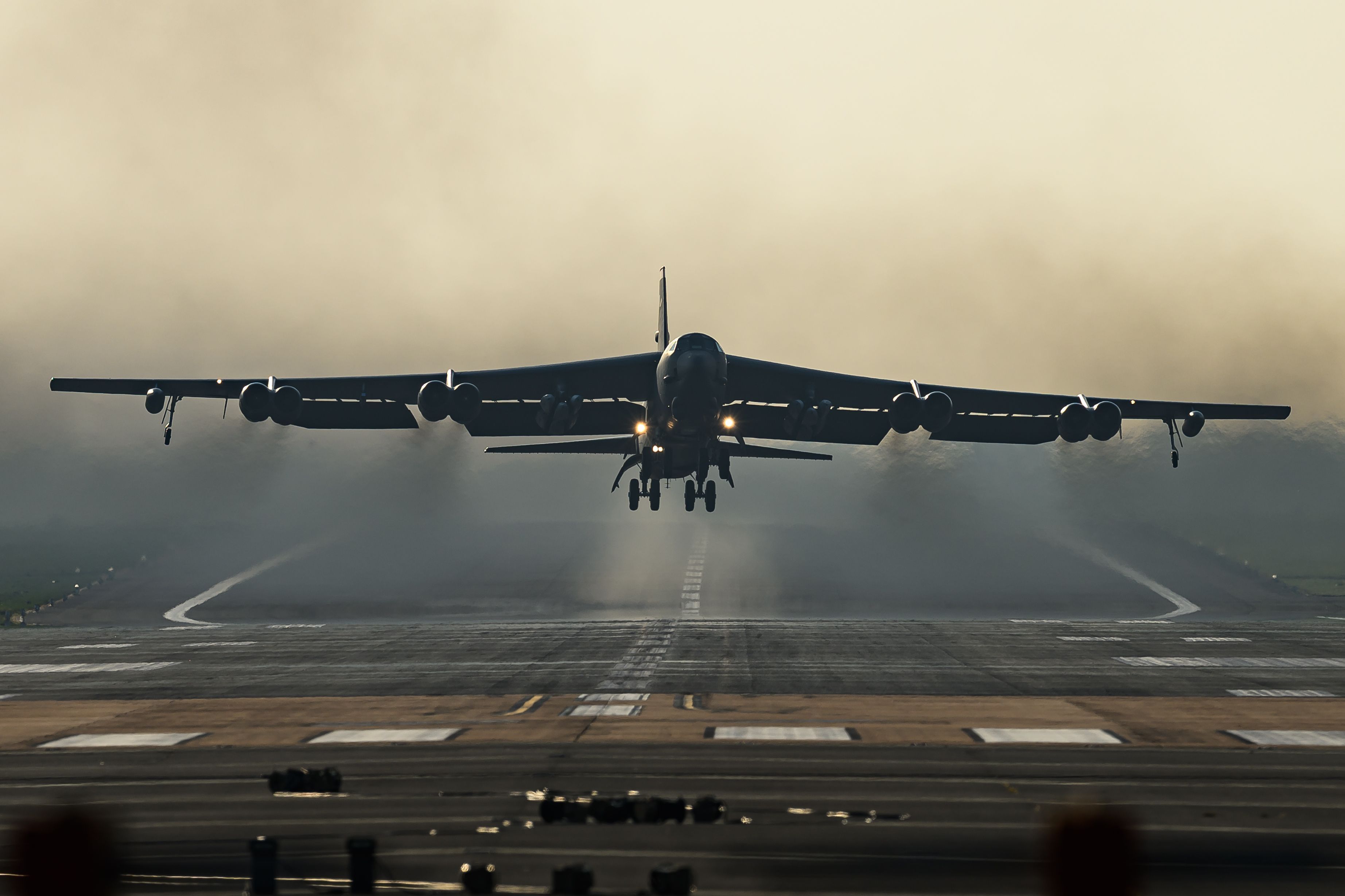 U.S. Aircraft Operate At RAF Fairford In Gloucestershire