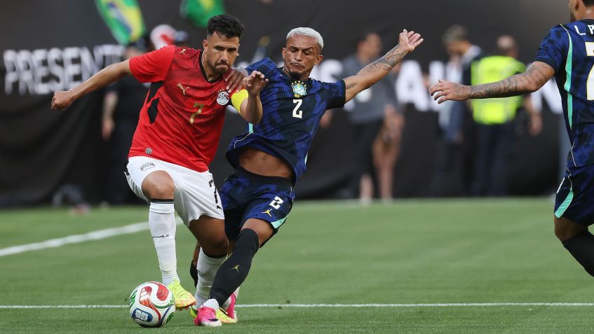 Wesley se lesionou contra o Egito • Getty Images
