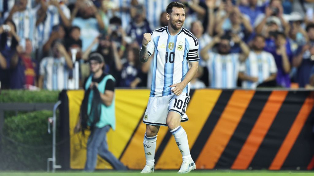 Messi marcou o segundo gol da Argentina