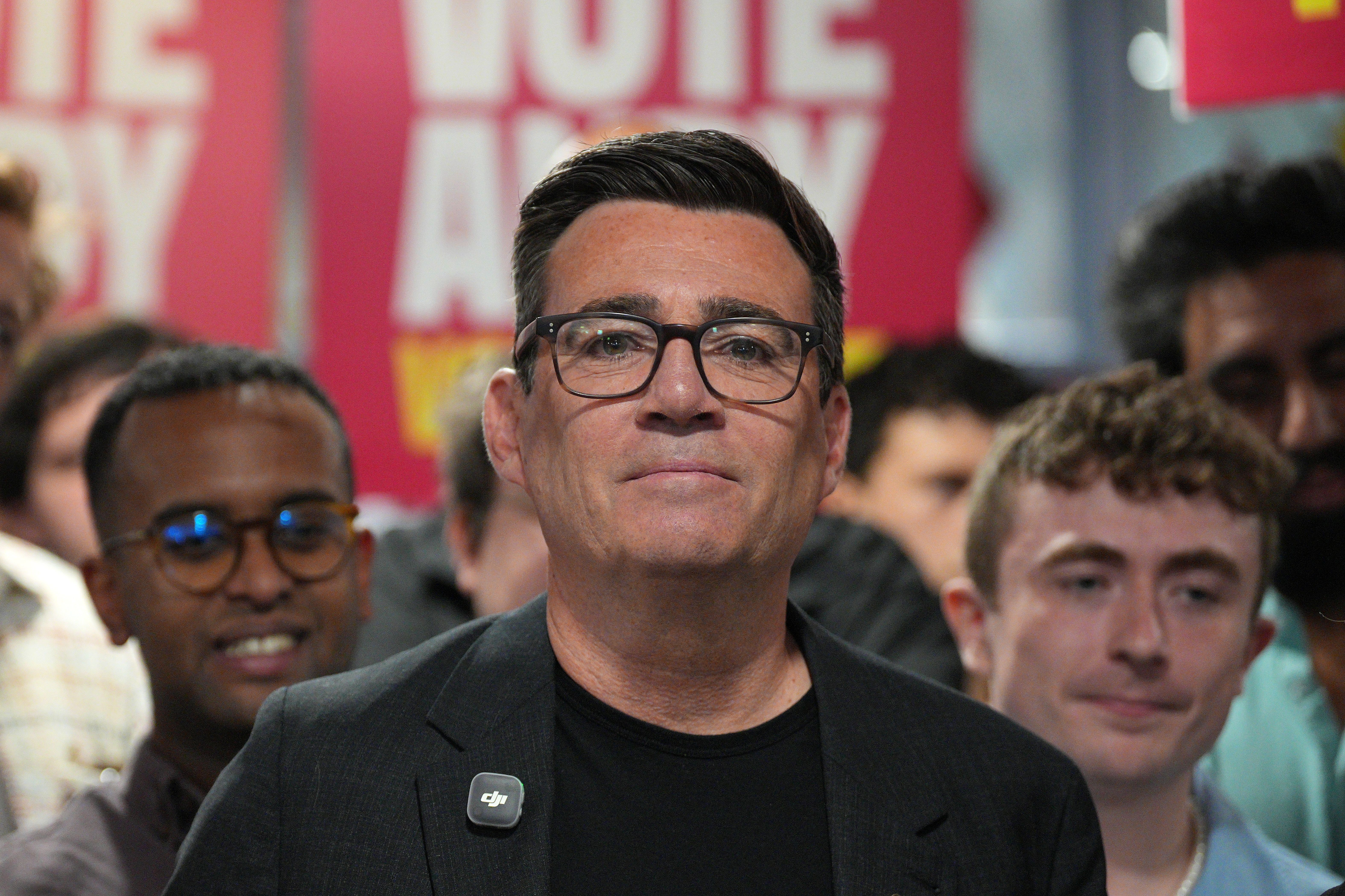 O prefeito de Manchester, Andy Burnham