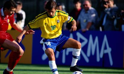 Footballer Leonardo in Action