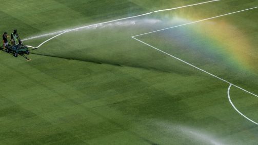 Gramado de estádio da Copa do Mundo