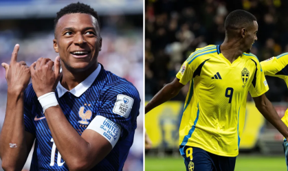 Imagem de destaque do post: Mbappé ou Isak: quem é o jogador mais valioso de França e Suécia?