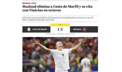 Jornal espanhol destaca embate entre Haaland e Vinicius pelas oitavas da Copa do Munodo em Brasil x Noruega