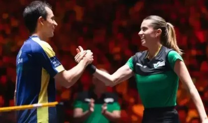 Imagem de destaque do post: Calderano e Bruna Takahashi avançam às quartas no Smash dos EUA