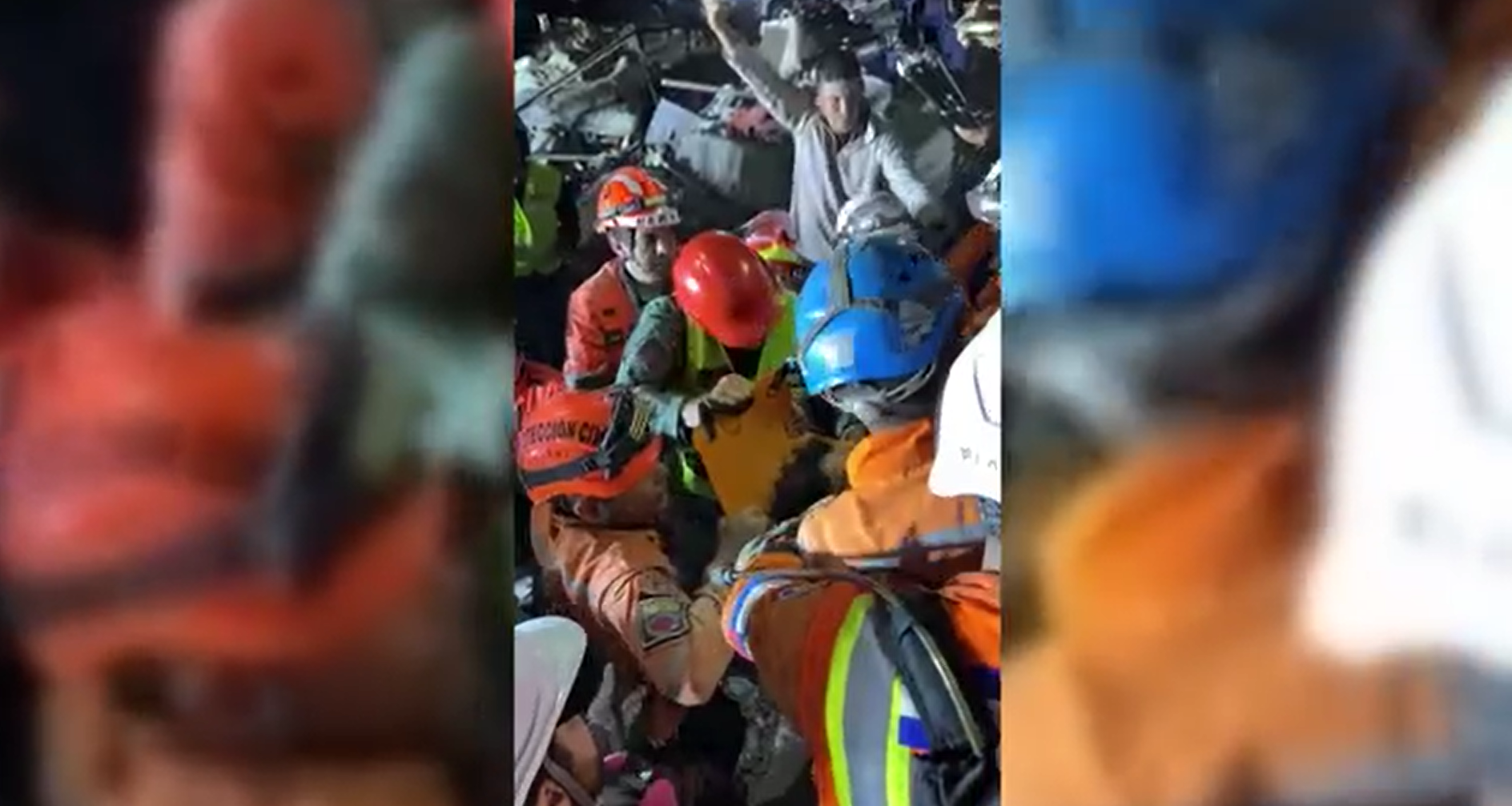 Jovem de 21 anos após 5 dias de terremoto na Venezuela
